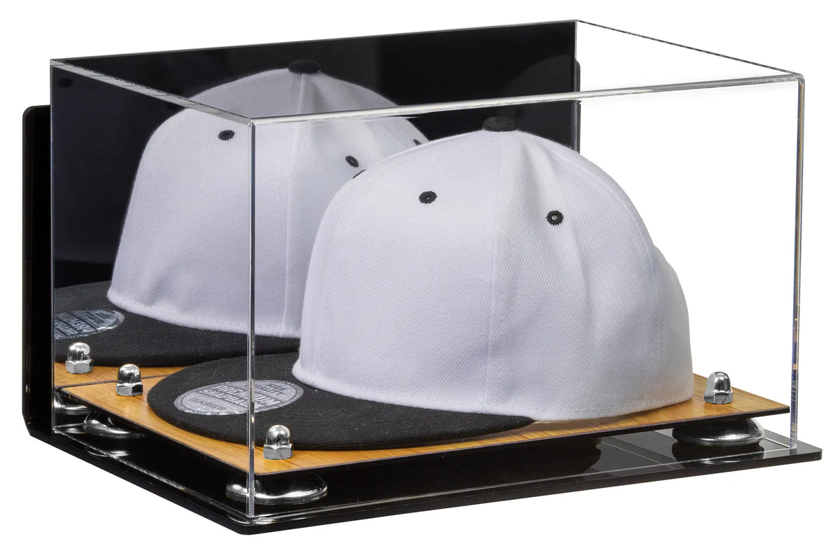 Snapback Hat or Baseball Cap Display Case - Mirror Wall Mount (A018/V40)