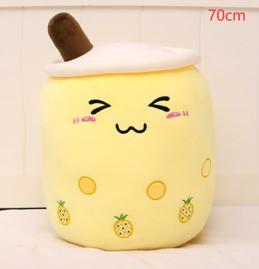 Plush Boba Tea Pillow – Soft Stuffed Bubble Tea Cup Cushion Gift