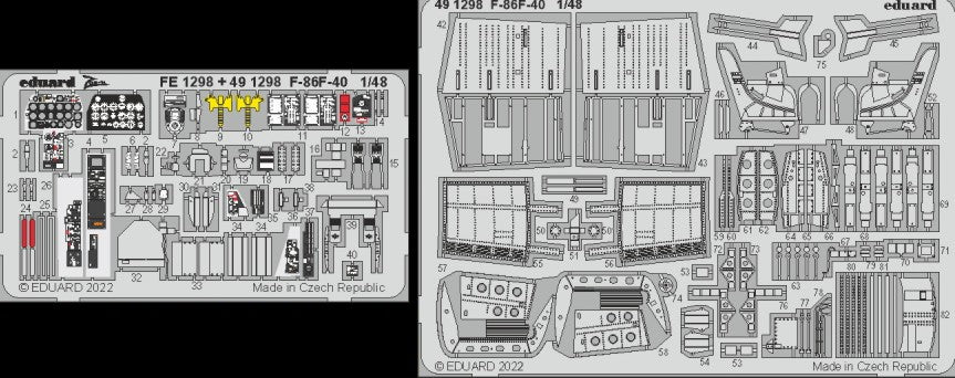 Eduard 491298 1/48 Aircraft- F86F40 for ARX (Painted)