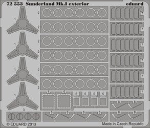 Eduard 72553 1/72 Aircraft- Sunderland Mk I Exterior for ITA