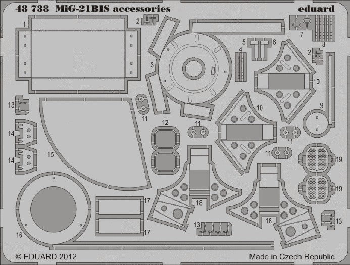 Eduard 48738 1/48 Aircraft- MiG21bis Accessories for EDU