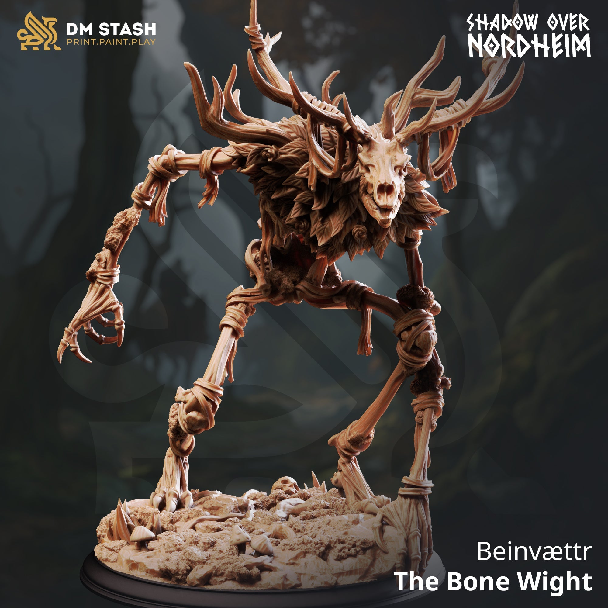 Beinvættr, The Bone Wight (Undead Skeletal Wendigo)