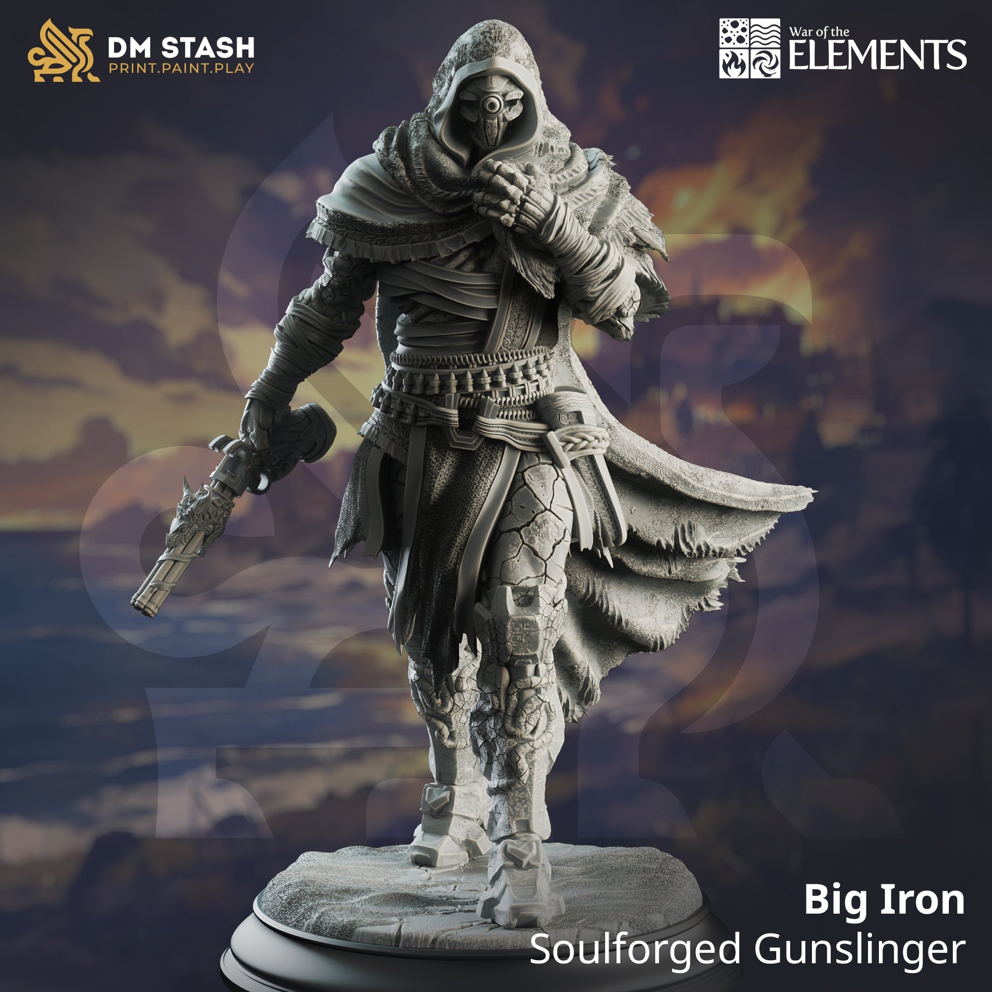 Big Iron, Soulforged Gunslinger (Male Warforged Fighter)