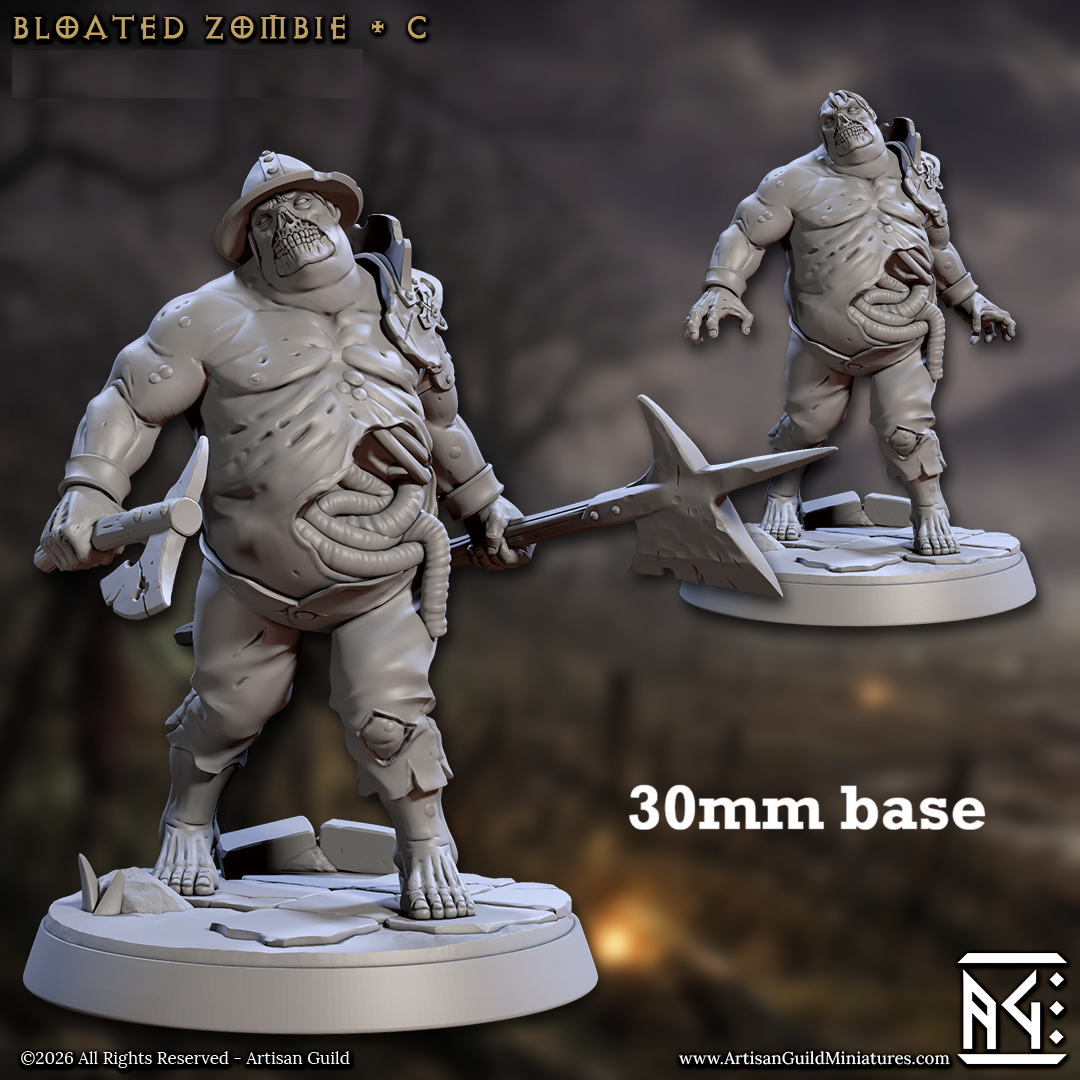 Bloated Zombie: Sculpt C (Male Zombie)