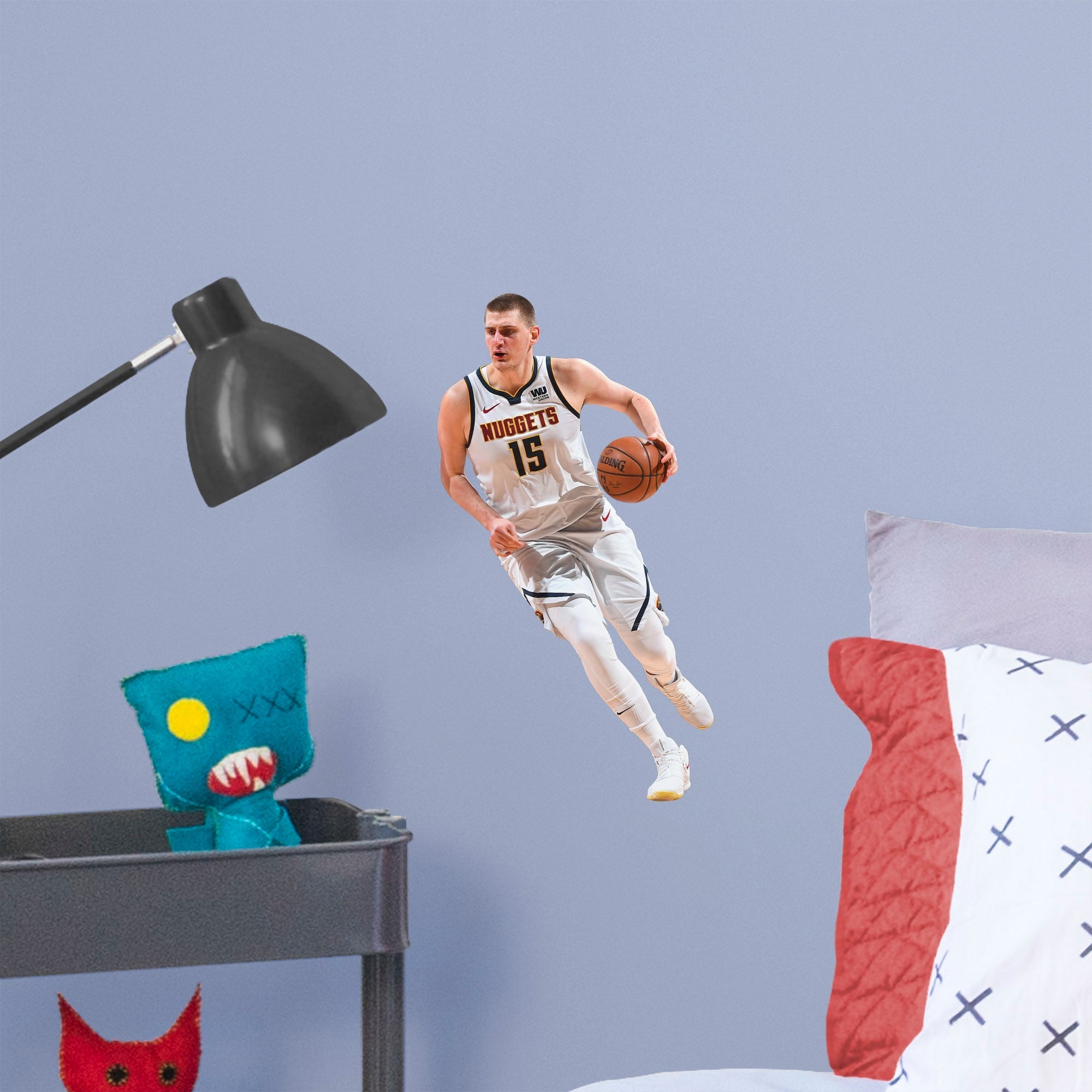 Nikola Jokic - RealBig Collection - Official NBA - Denver Nuggets - Reusable Vinyl Wall Decals