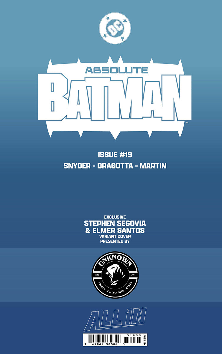 ABSOLUTE BATMAN #19 STEPHEN SEGOVIA EXCLUSIVE VAR (04/08/2026)