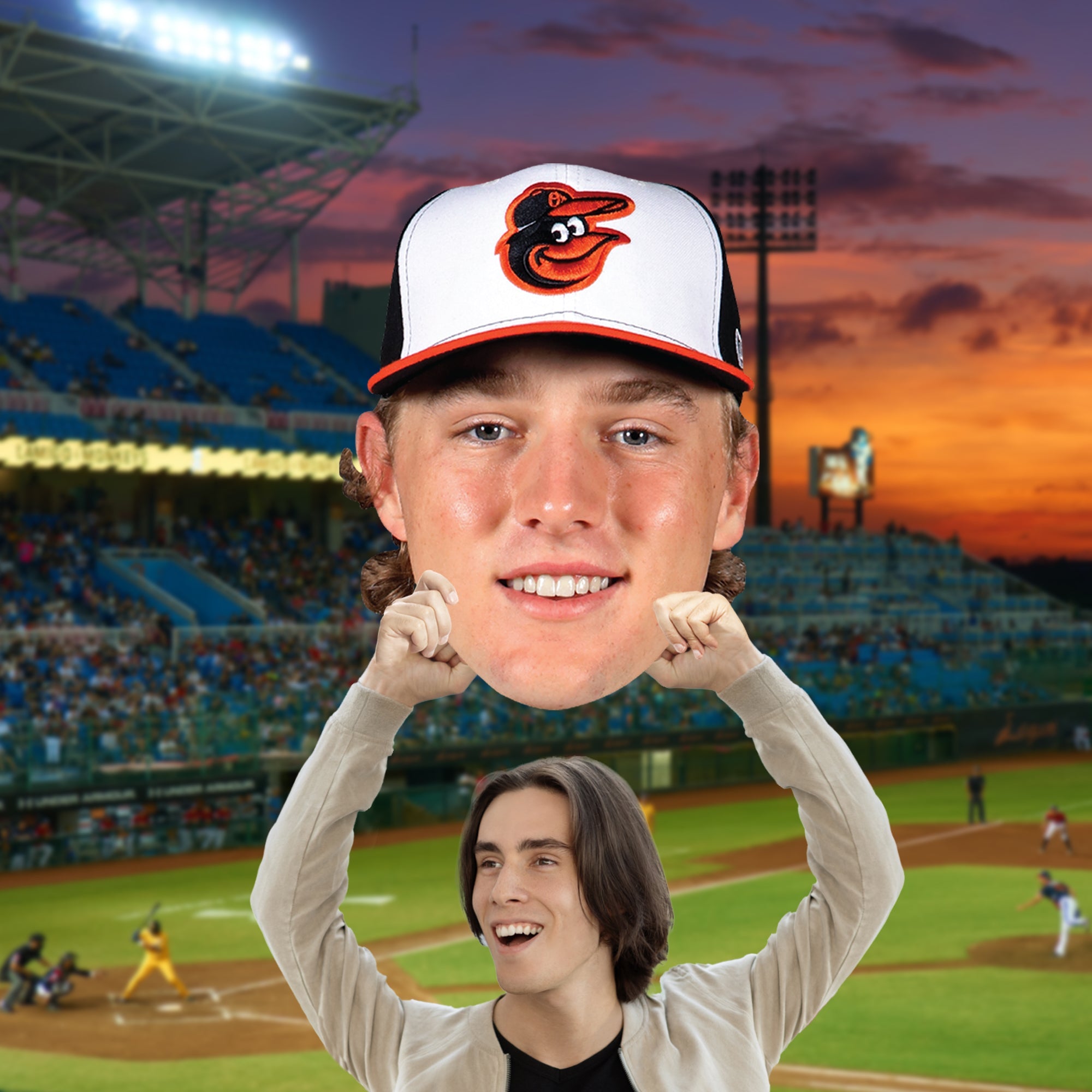 Gunnar Henderson - Big Head - Official MLB - Baltimore Orioles - Foam Core Cutout