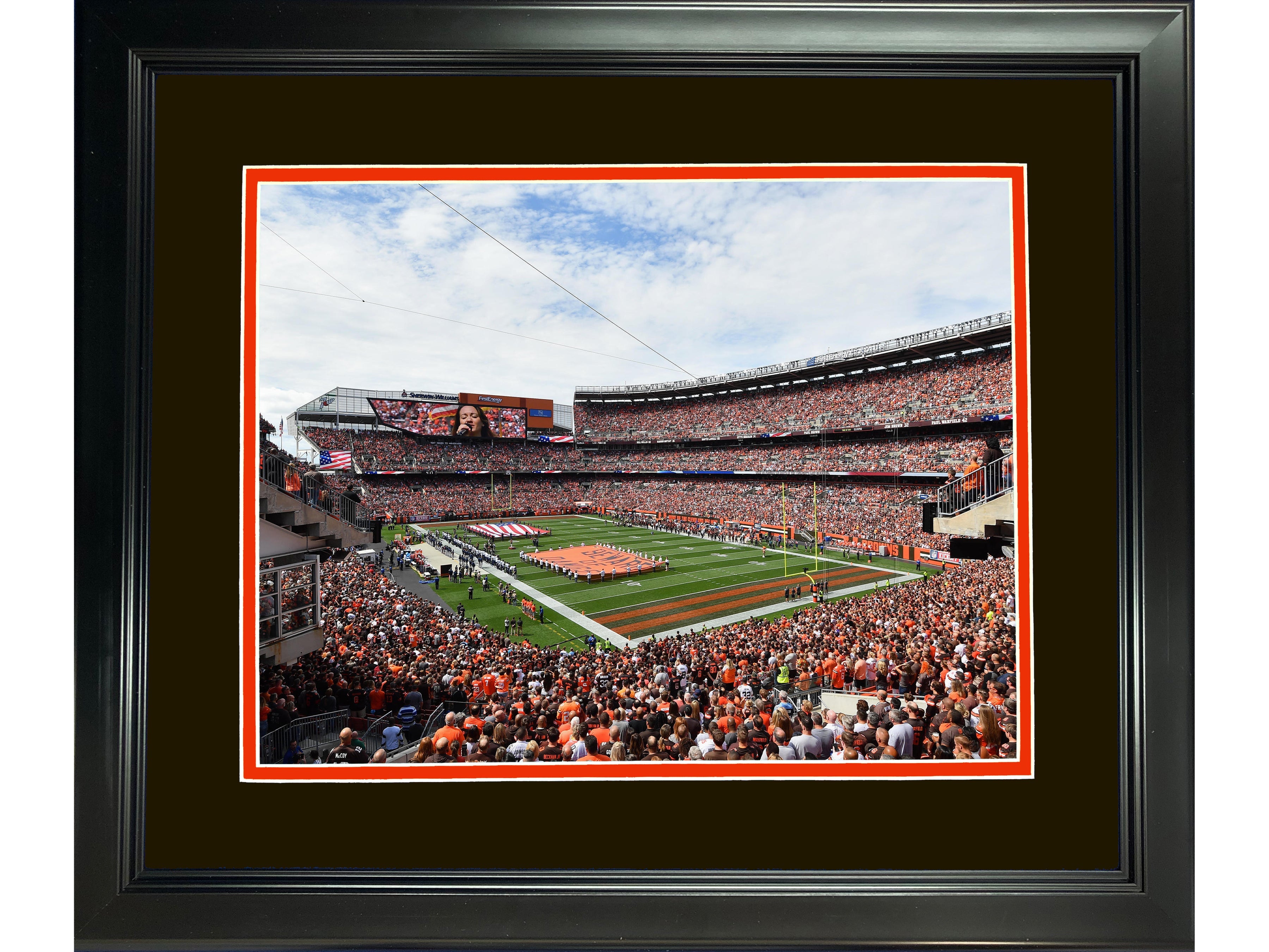 Framed FirstEnergy Stadium Cleveland Browns 11"x14" Football Photo Professionally Matted
