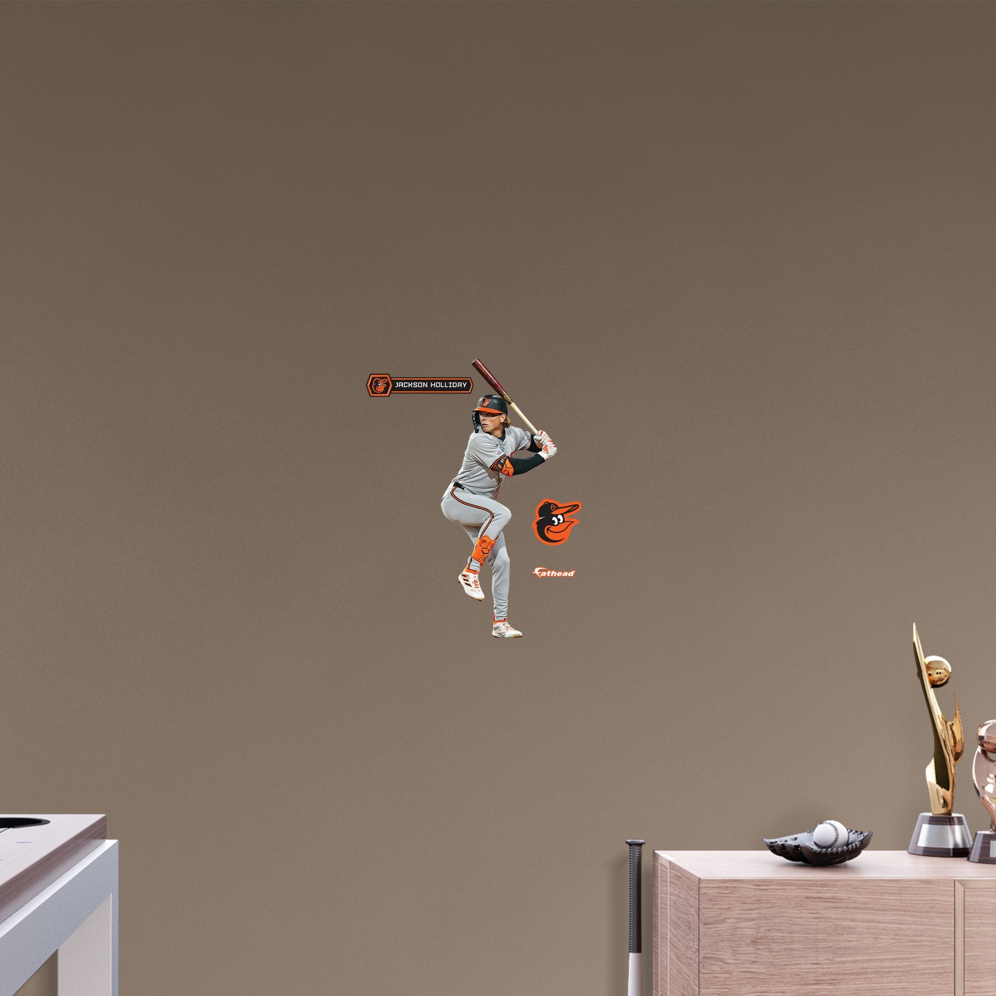 Jackson Holliday - RealBig Collection - Official MLB - Baltimore Orioles - Reusable Vinyl Wall Decals