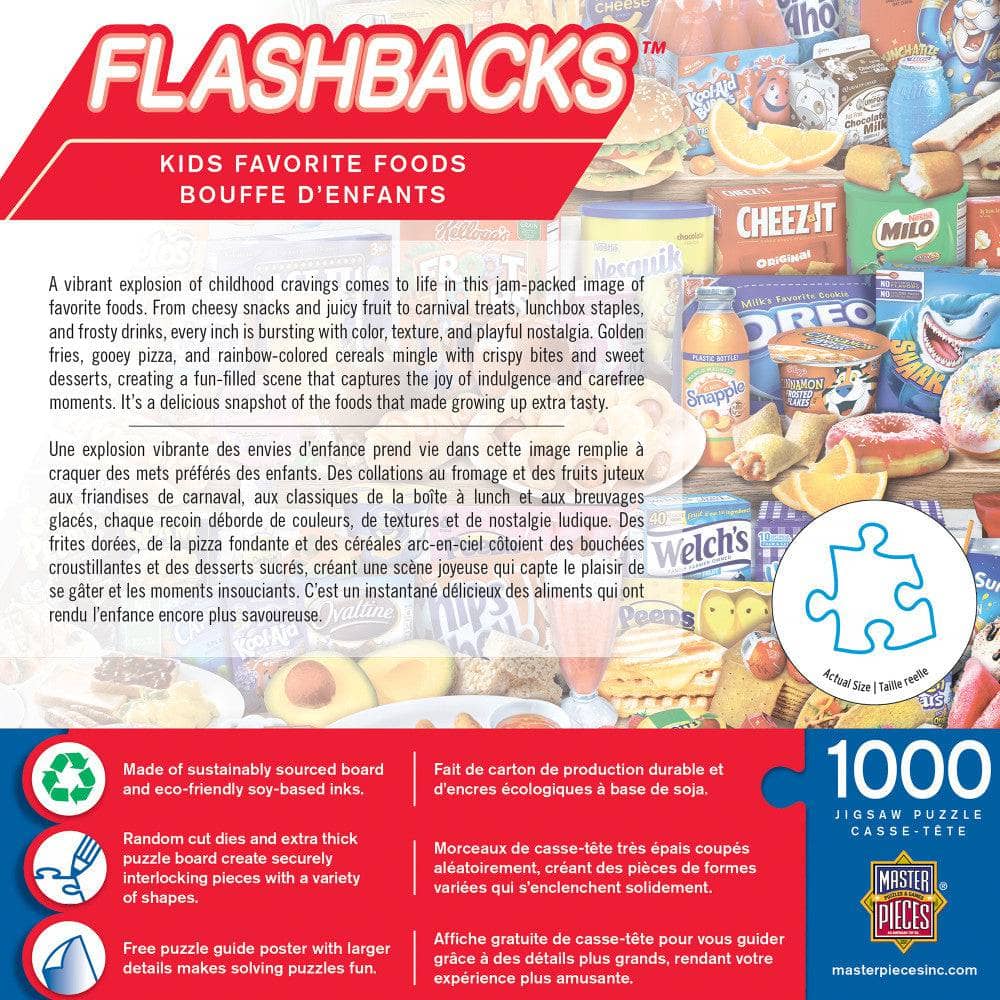 Flashbacks - Kids Favorite Foods 1000 Piece Jigsaw Puzzle