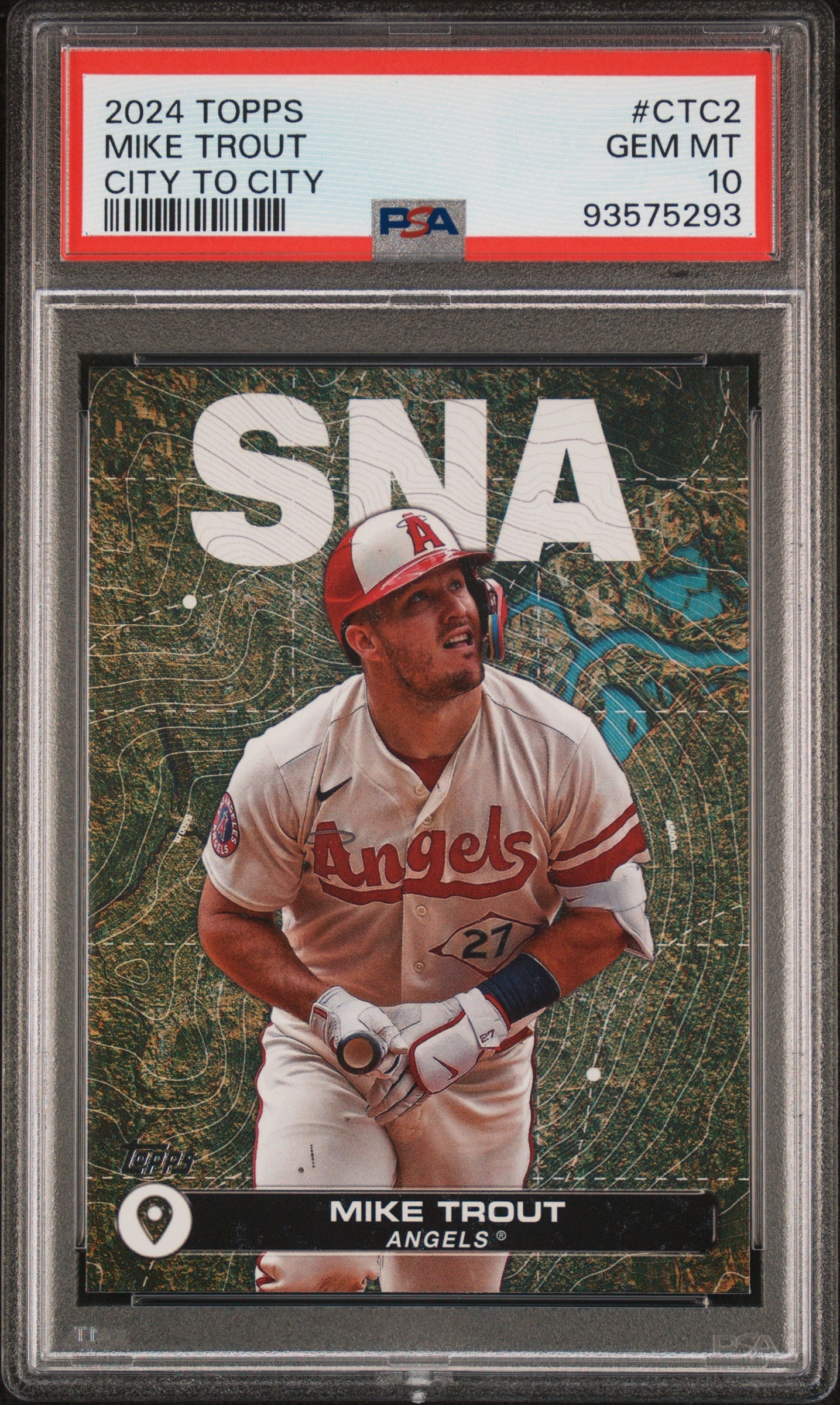 mike trout graded cards Graded 2024 Topps Mike Trout #CTC2 City to City Baseball Card PSA 10 Gem Mint