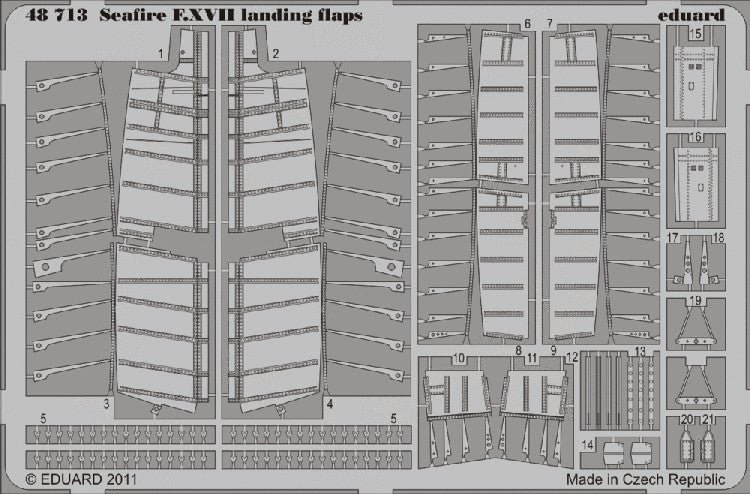 Eduard 48713 1/48 Aircraft- Seafire F XVII Landing Flaps for ARX