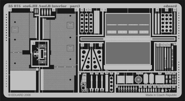 Eduard 35875 1/35 Armor- StuG III Ausf B Interior for TAM