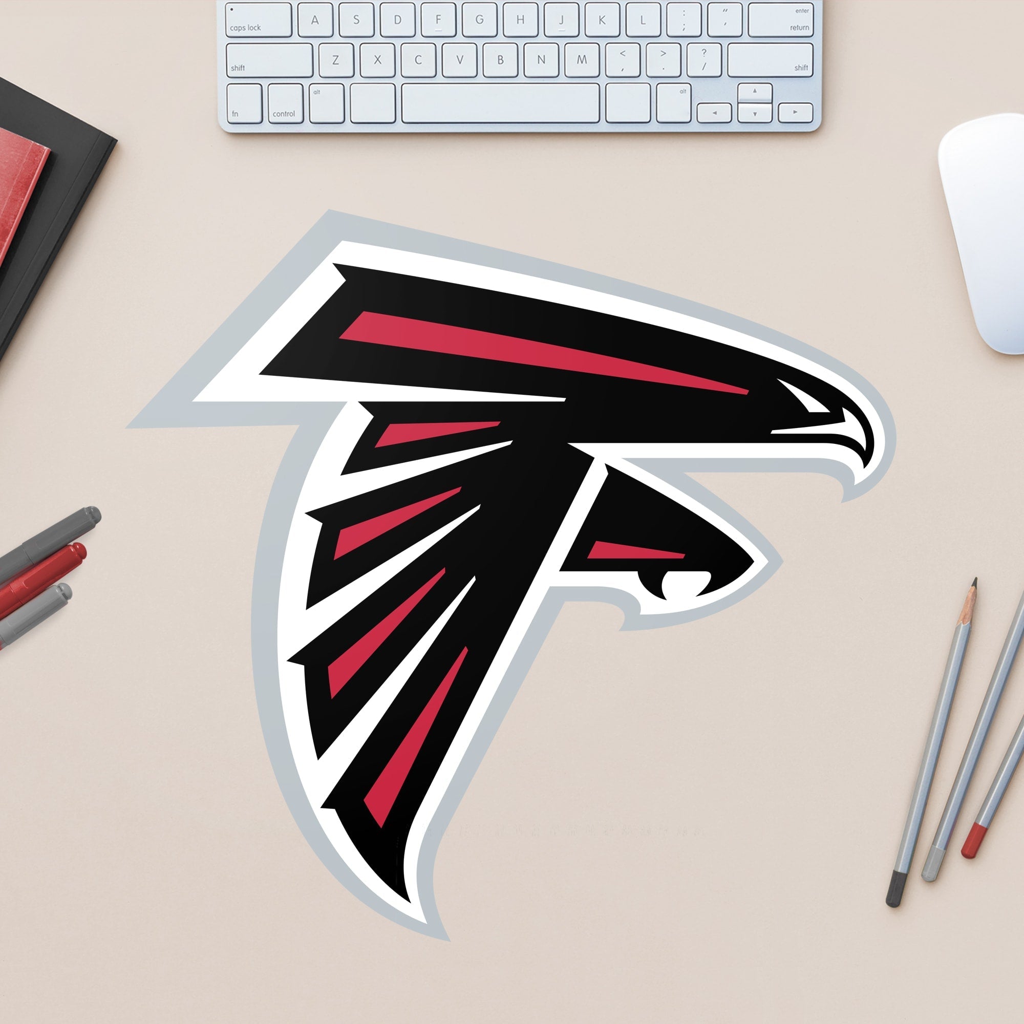 Atlanta Falcons - RealBig Logo Collection - Official NFL - Reusable Vinyl Wall Decals #1