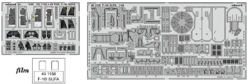 Eduard 491156 1/48 Aircraft- F16I Sufa for KIN (Painted)