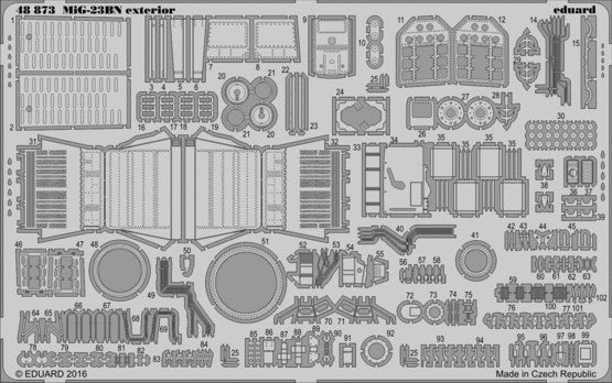Eduard 48873 1/48 Aircraft- MiG23BN Exterior for TSM