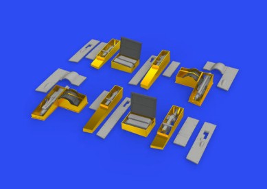 Eduard 648611 1/48 Aircraft- Spitfire Mk IIb Gun Bays for EDU (Photo-Etch & Resi