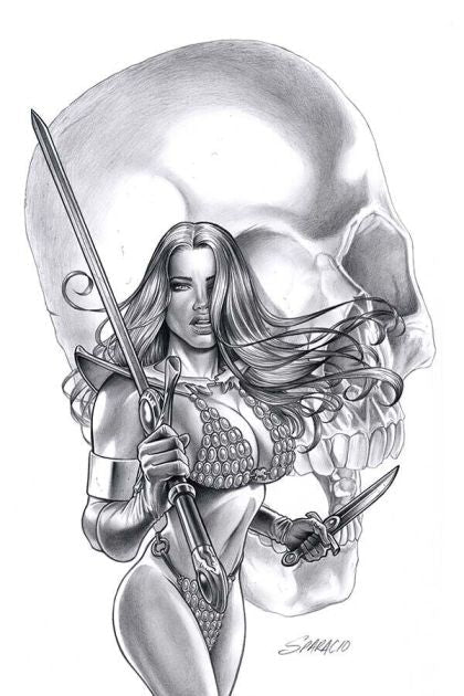 Red Sonja Vol. 5 #2 – Mark Sparacio Comics Elits Exclusive Virgin (Dynamite Entertainment, 2019)