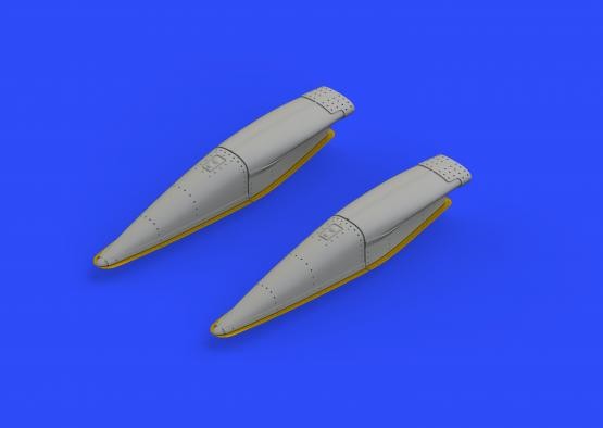 Eduard 648301 1/48 Aircraft- F8E Crusader Air Intakes for HSG (Photo-Etch & Resi