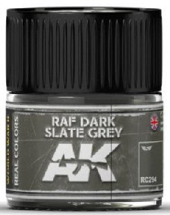 AK Interactive RC294 Real Colors: RAF Dark Slate Grey Acrylic Lacquer Paint 10ml Bottle