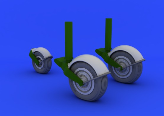 Eduard 632041 1/32 Aircraft- Meteor F4 Wheels for HKM (Resin)