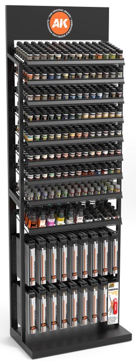 AK Interactive EXP0011 Weathering Effects Paint Deal w/FREE Rack (6 each 98 prod
