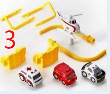 Adventure Parking Lot Car Track โ Interactive Rail Toy Set for Kids