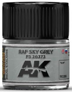 AK Interactive RC285 Real Colors: RAF Sky Grey/DKH L40/52 Grau FS26373 Acrylic Lacquer Paint 10ml Bottle