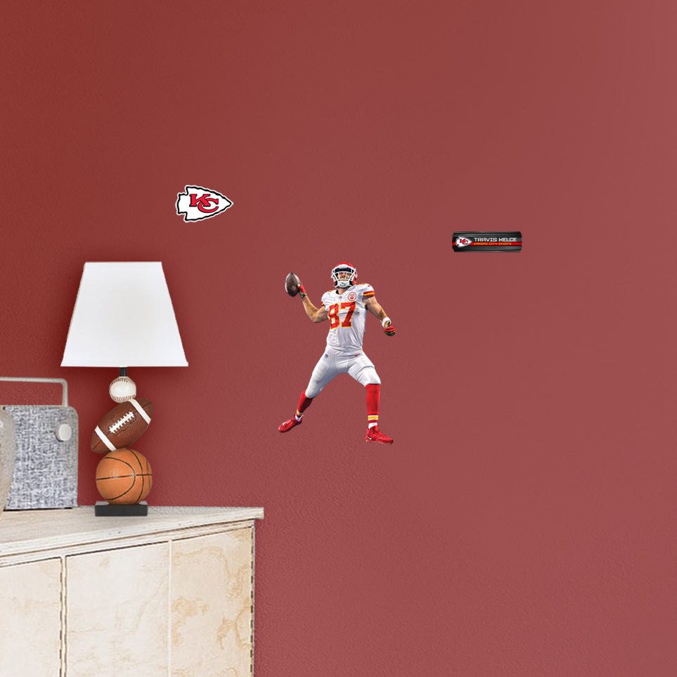 Travis Kelce - RealBig Spike Collection - Official NFL - Kansas City Chiefs - Reusable Vinyl Wall Decals