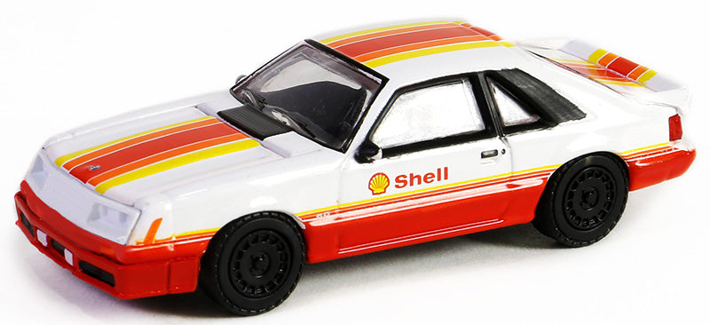 Greenlight 41155-E 1/64 Scale 1982 Ford Mustang Gt Shell Oil Special Edition