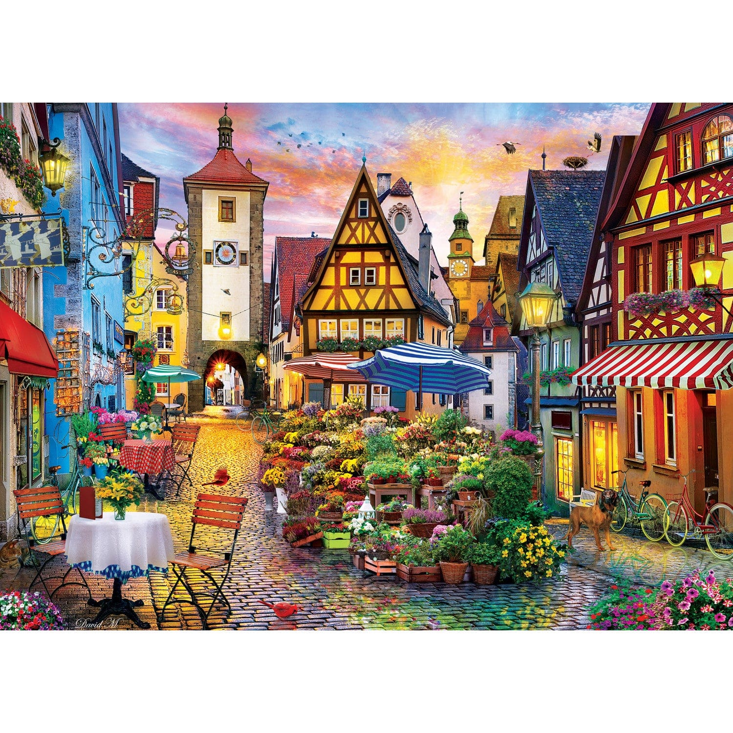 Colorscapes - Bavarian Flower Market 1000 Piece Jigsaw Puzzle