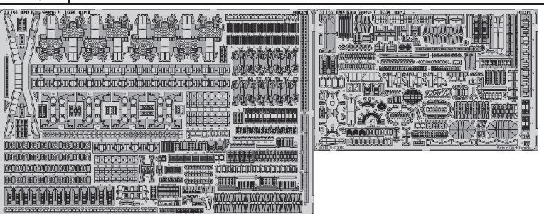 Eduard 53168 1/350 Ship- HMS King George V for TAM