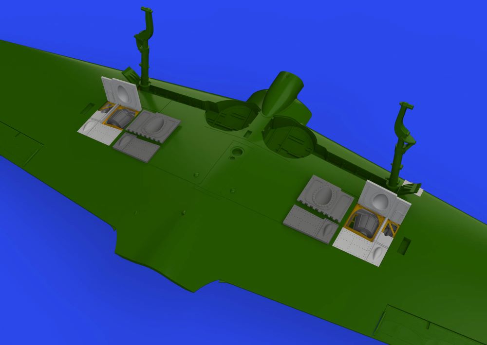 Eduard 648883 1/48 Aircraft- A6M3 Gun Bays Short Barrel for EDU (Photo-Etch & Re