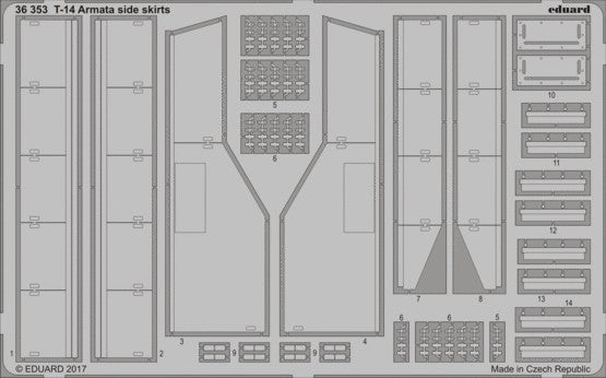Eduard 36353 1/35 Armor- T14 Armata Side Skirts for ZVE