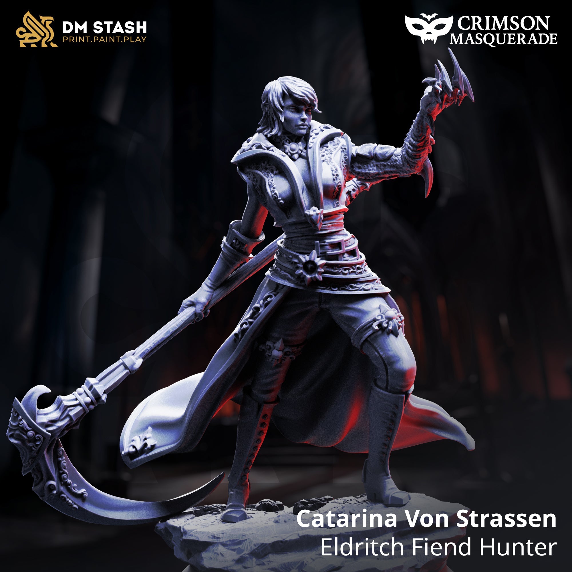 Catarina Von Strassen, Eldritch Fiend Hunter (Female Human Fighter)