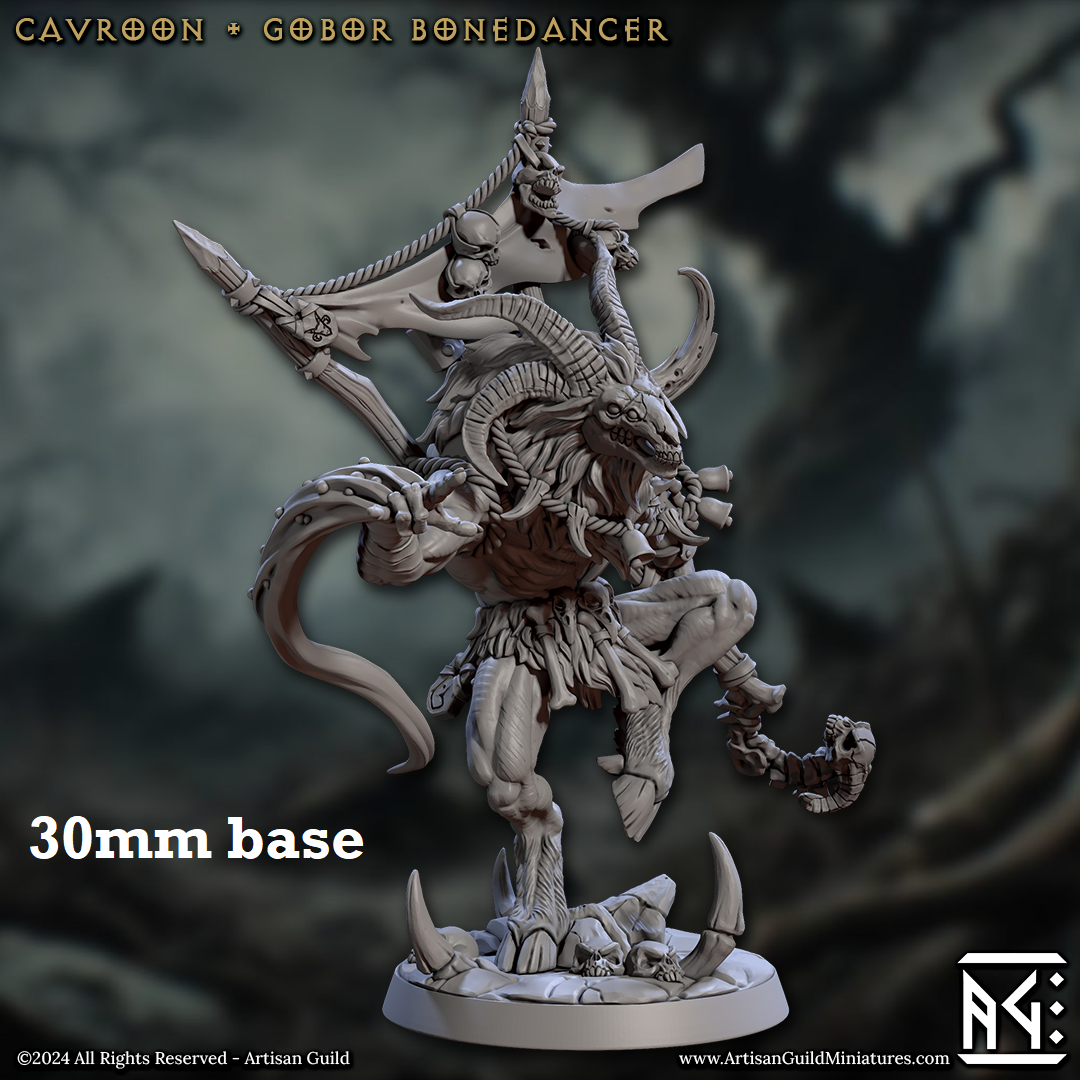 Cavroon, Gobor Bonedancer (Male Capra Shaman)