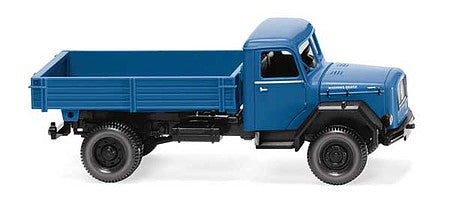 Wiking 42499 HO Scale 1962-1968 Magirus Tipper Dump Truck - Assembed -- Blue