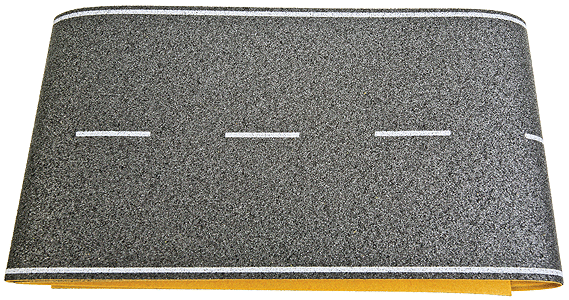 Busch 9750 HO Scale Flexible Paved Highway - Self Adhesive -- 39" 100cm