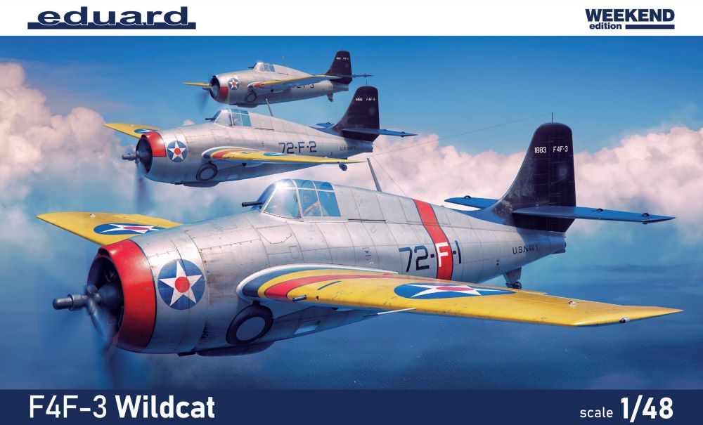 Eduard 84193 1/48 F4F3 Wildcat US Fighter (Wkd Edition Plastic Kit)