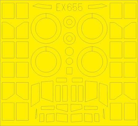 Eduard EX655 1/48 Mask Aircraft- Ju52 for RMX/RVL