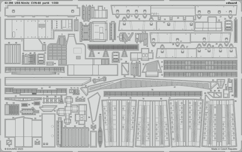 Eduard 53298 1/350 Ship- USS Nimitz CVN68 Part 4 for TSM