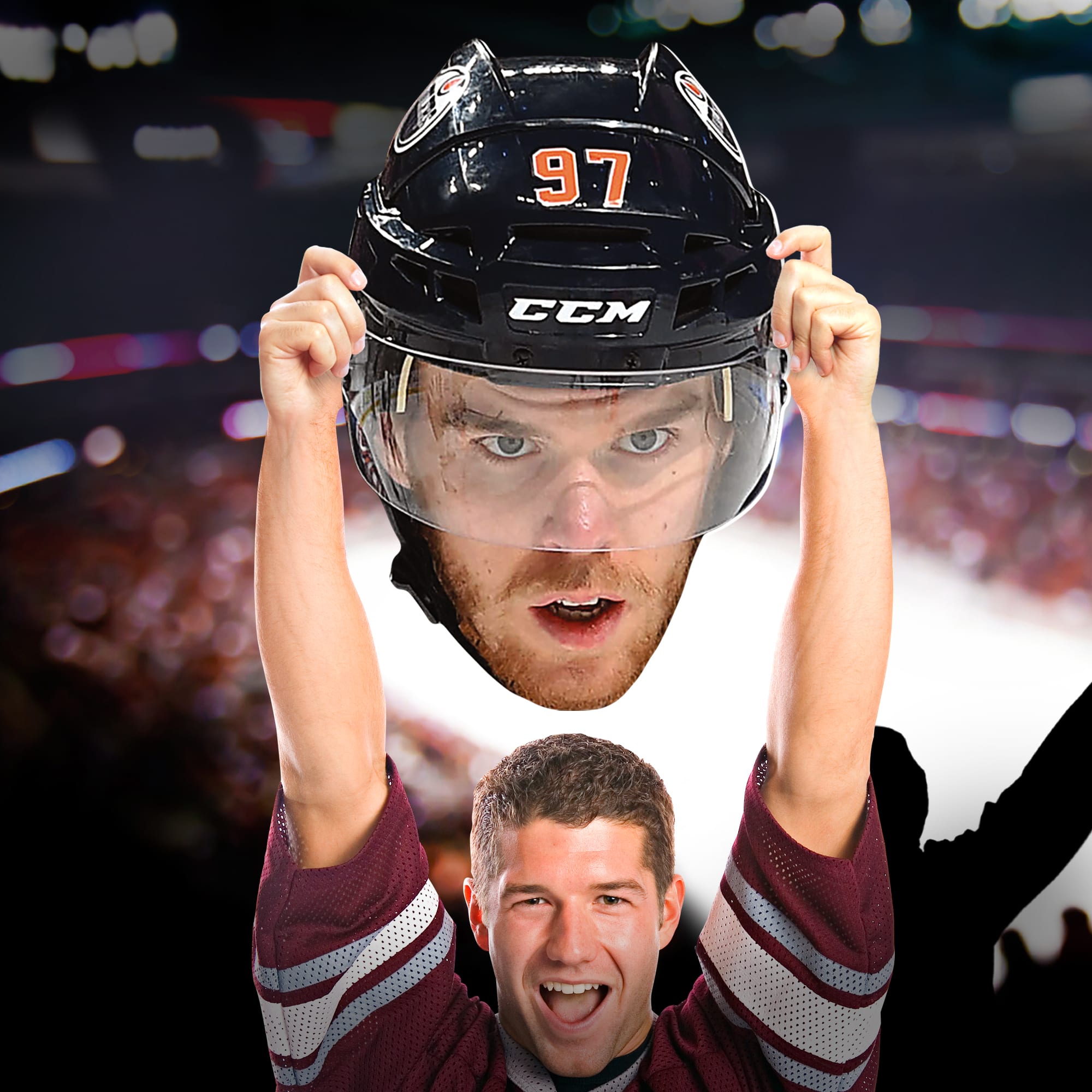 Connor McDavid - Big Head - Official NHL - Edmonton Oilers - Foam Core Cutout