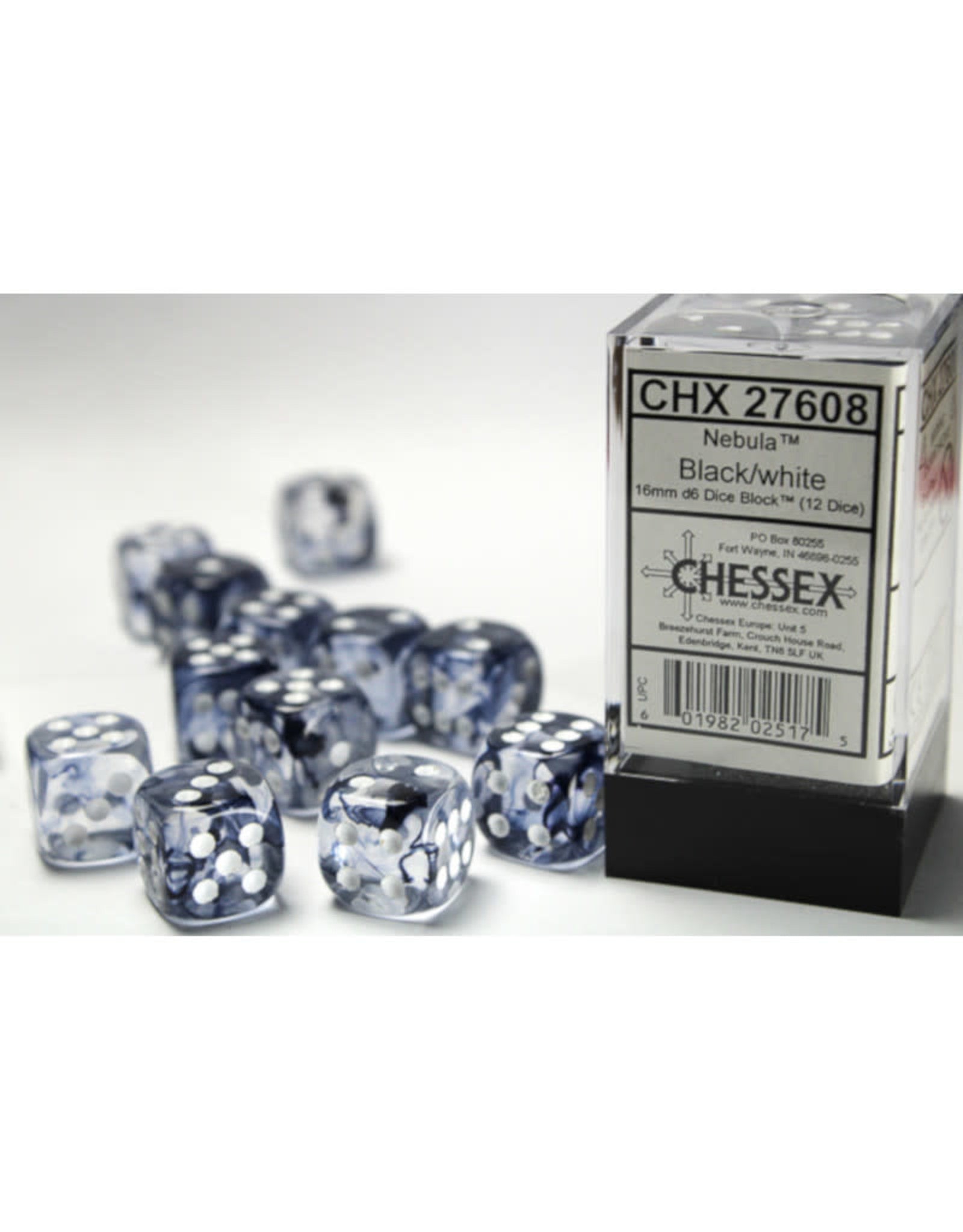 Chessex: D6 Nebula Dice sets - 16mm