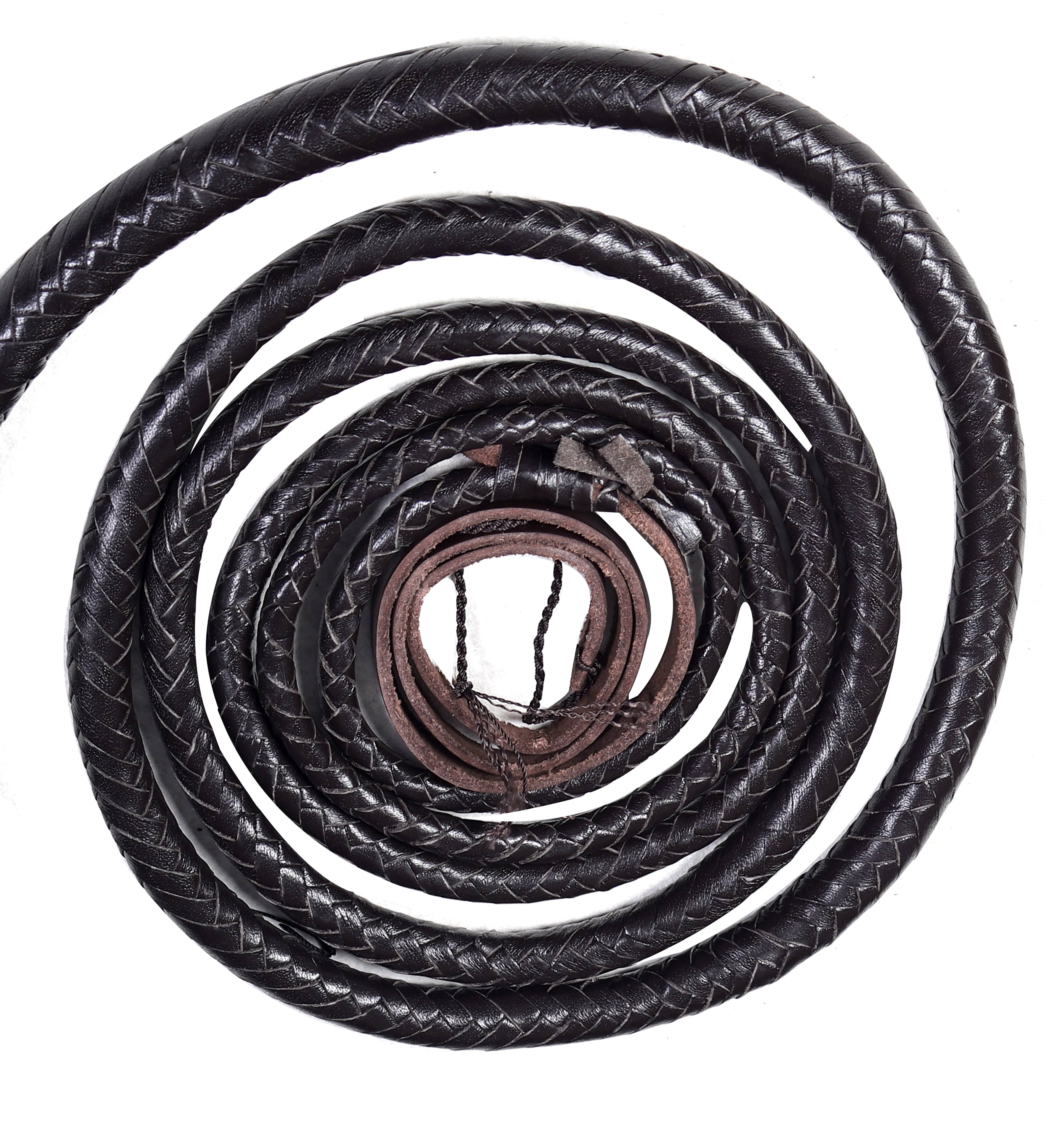 Choco Black Leather Bullwhip – Buy Online (4ft–16ft)