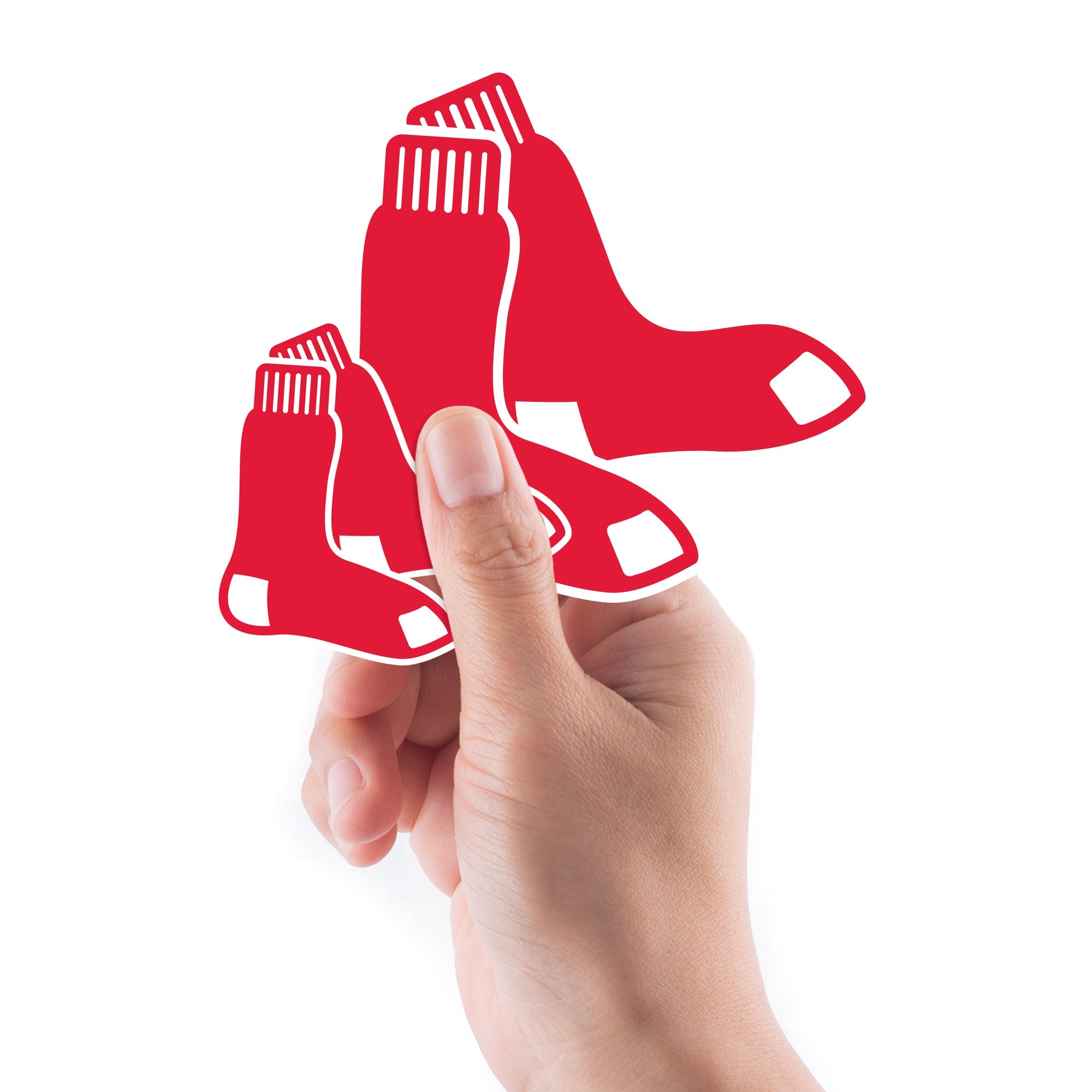 Boston Red Sox - 5 Logo Minis (Mixed Sizes) - Official MLB - Reusable Vinyl Decals