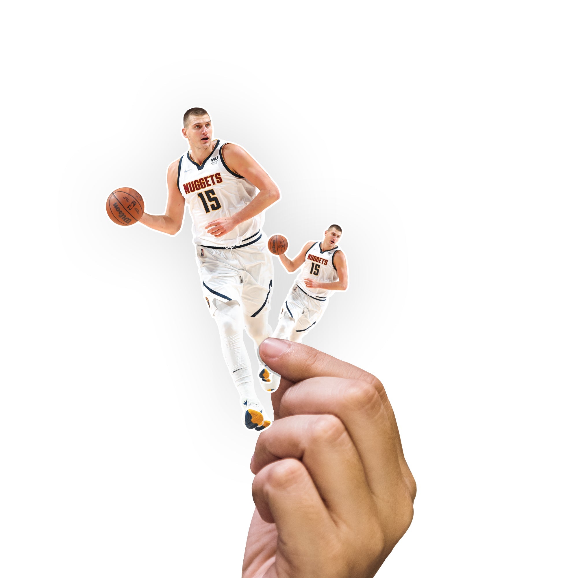 Nikola Jokić - 5 Minis (Mixed Sizes) - Official NBA - Denver Nuggets - Reusable Vinyl Decals