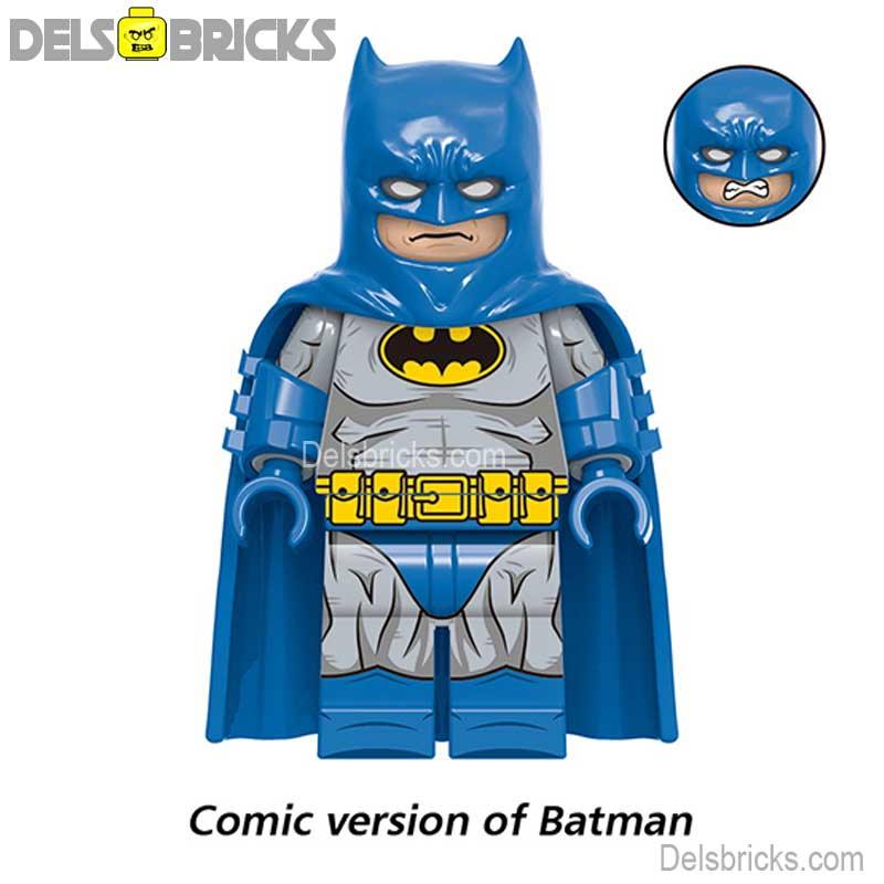 Comic Book Batman Blue/Gray Suit Design Lego Batman Minifigures 8