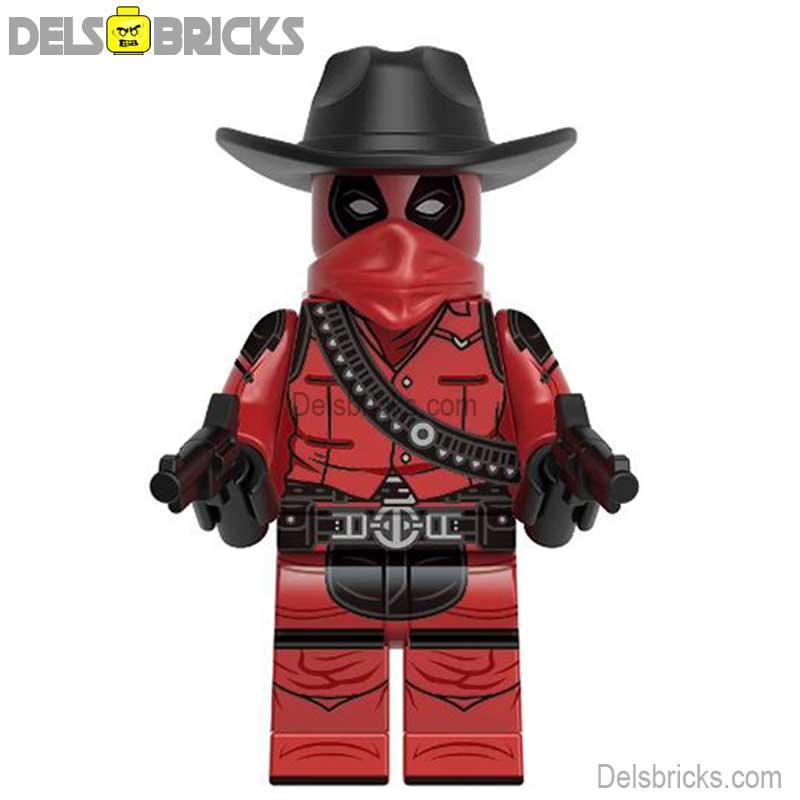 Cowboy deadpool from Deadpool & Wolverine Movie Lego Minifigures Custom Toys 2