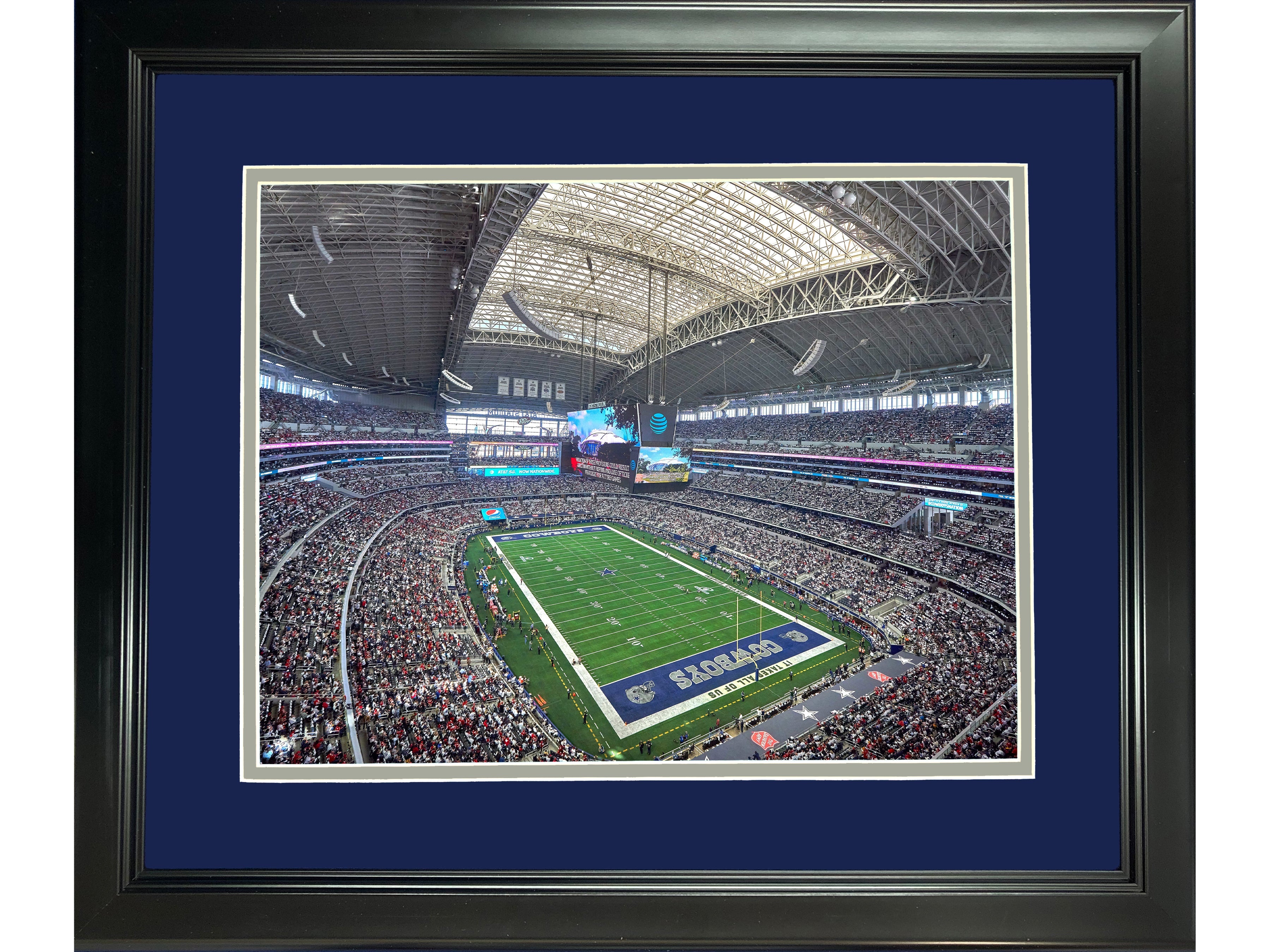 Framed AT&T Stadium Dallas Cowboys 11"x14" Football Photo Professionally Matted