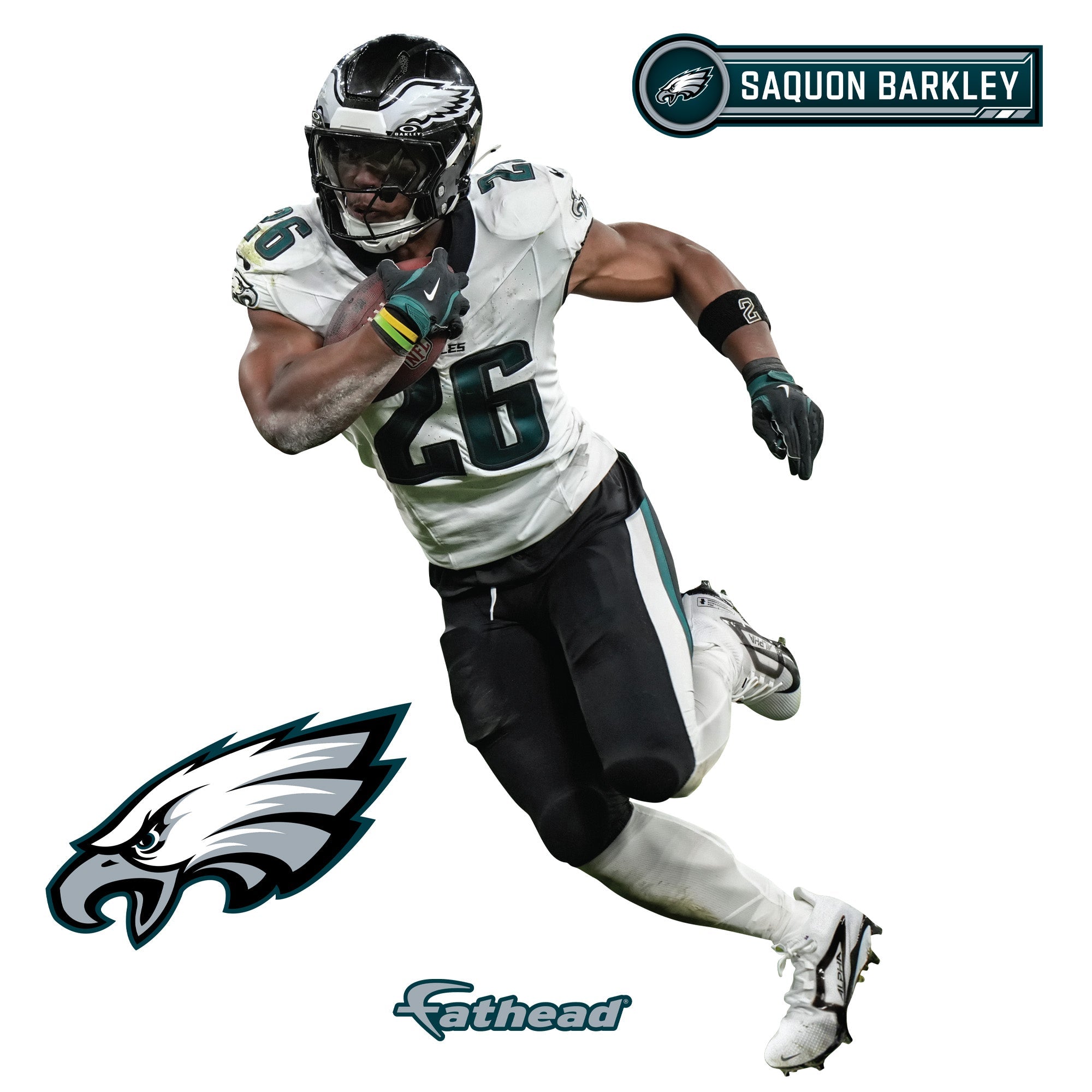 Saquon Barkley - RealBig Collection - Official NFL - Philadelphia Eagles - Reusable Vinyl Wall Decals
